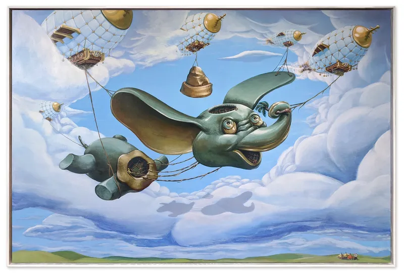Reconstructing Hope, 2020, acrylic on wood panel by Todd Lawson