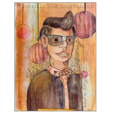 The Nerd, painting by Todd Lawson