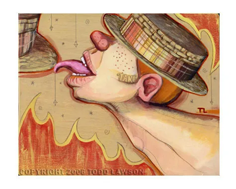 Give Or Take 3, painting by Todd Lawson