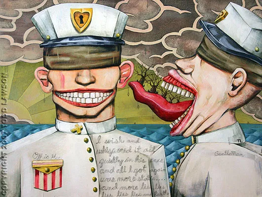 Off Is Her Gentle Man, painting by Todd Lawson