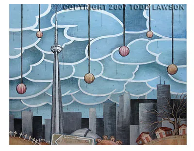 Toronto, painting by Todd Lawson