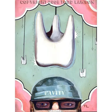 Cavity, painting by Todd Lawson