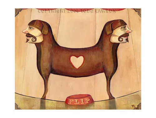 Two-Faced Man, painting by Todd Lawson