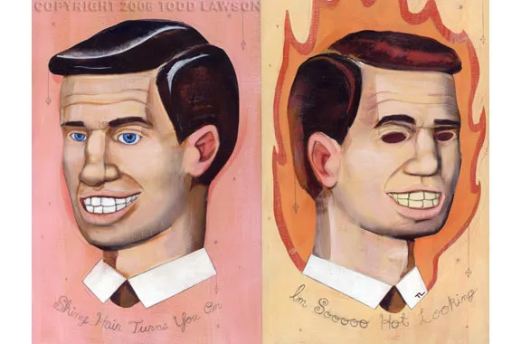 Hair Cream, painting by Todd Lawson
