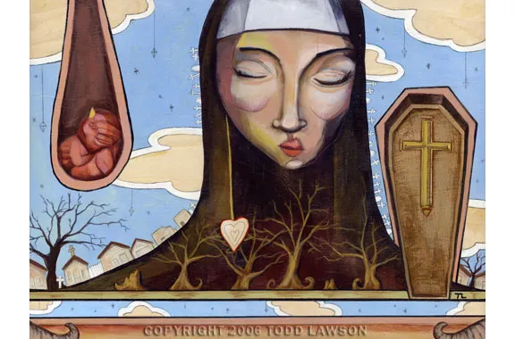 Life Or Death, painting by Todd Lawson