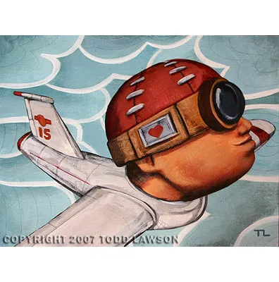 Head In The Clouds, painting by Todd Lawson