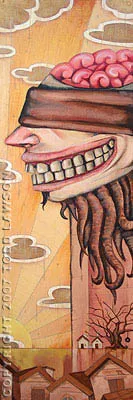 Long Neck, painting by Todd Lawson