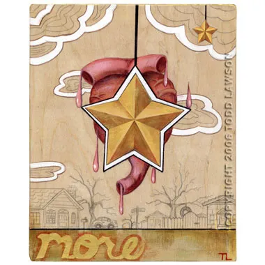 Make More, Make Less 2, painting by Todd Lawson
