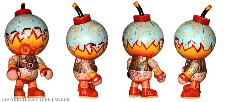 i Bomb, painting by Todd Lawson
