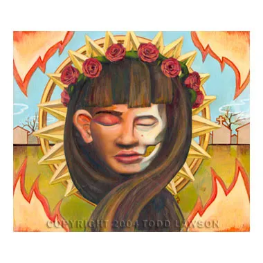 Diosa De La Muerta 2, painting by Todd Lawson