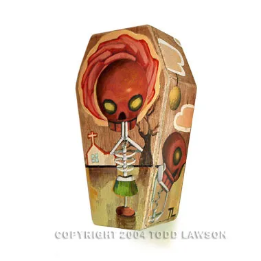 Coffin 3, painting by Todd Lawson