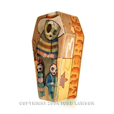 Coffin 2, painting by Todd Lawson
