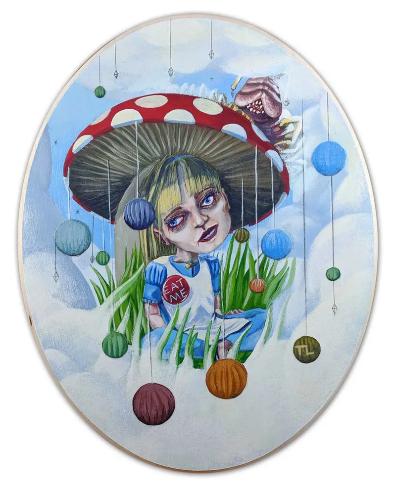 Alice: Eat Me, painting by Todd Lawson