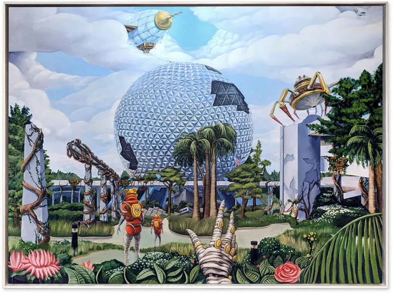 One Hand In The Future, painting by Todd Lawson
