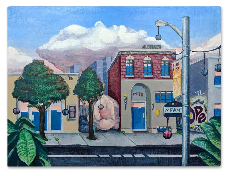 Urban Street 1, painting by Todd Lawson