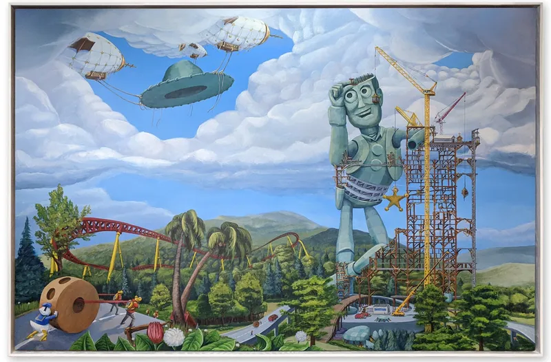 Idol Woody, painting by Todd Lawson