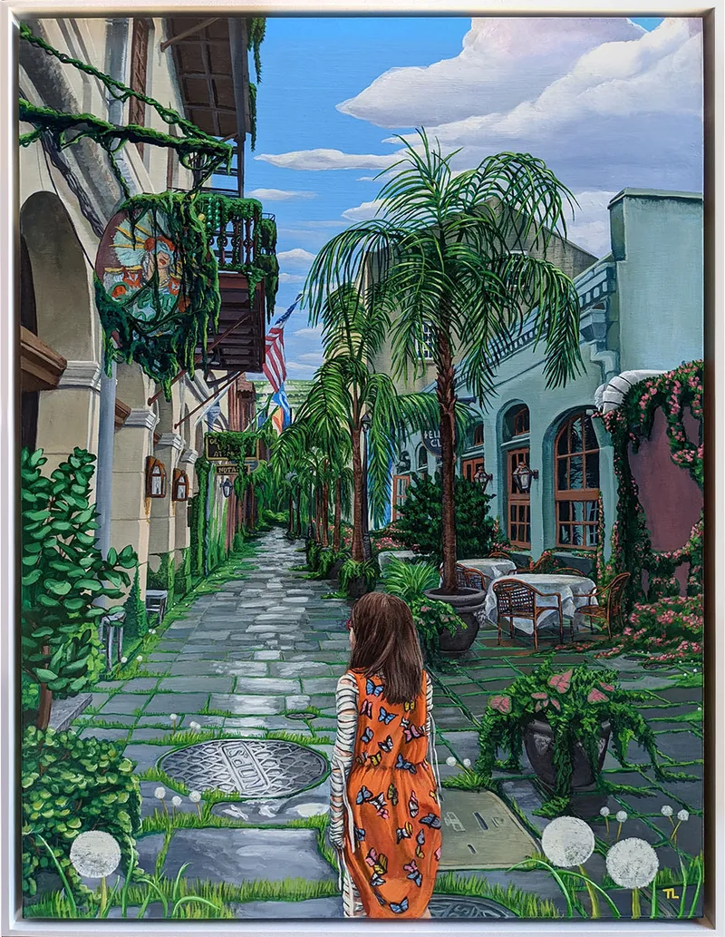 Green Goddess, painting by Todd Lawson