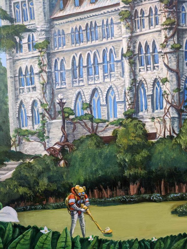 PAINTING: Visitors Climb Parliament Hill - Image 7