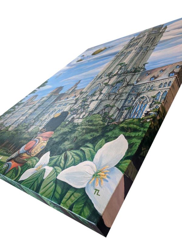 PAINTING: Visitors Climb Parliament Hill - Image 8