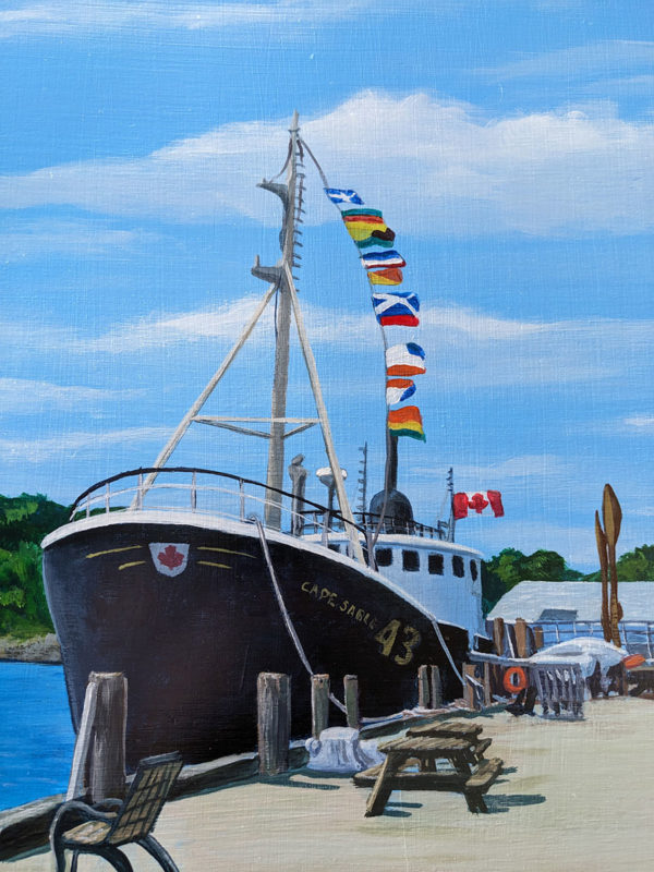 PAINTING: Lunenburg Boardwalk - Image 3
